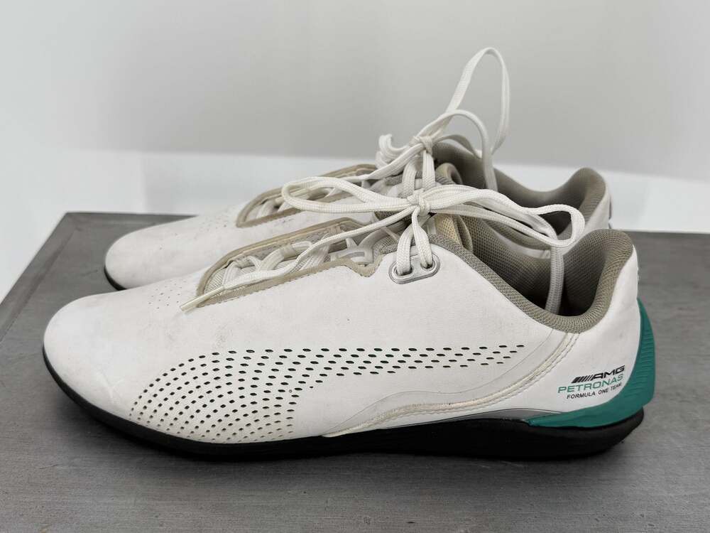 PUMA Mercedes-AMG Petronas F1 Drift Cat Decima Synthetic White Green Men's 8